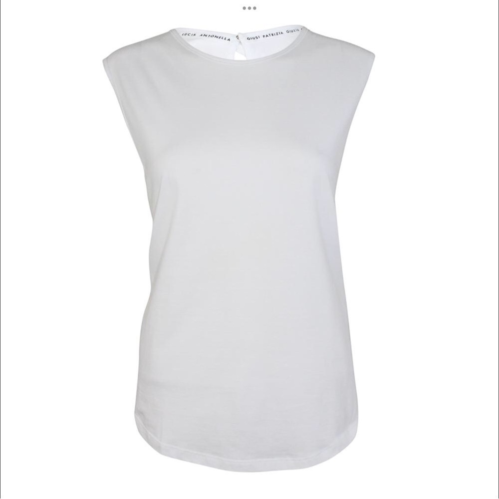 NWT Cloth and Steel Italy Claire with Bow Accent Closure Sleeveless‎ Shirt L
